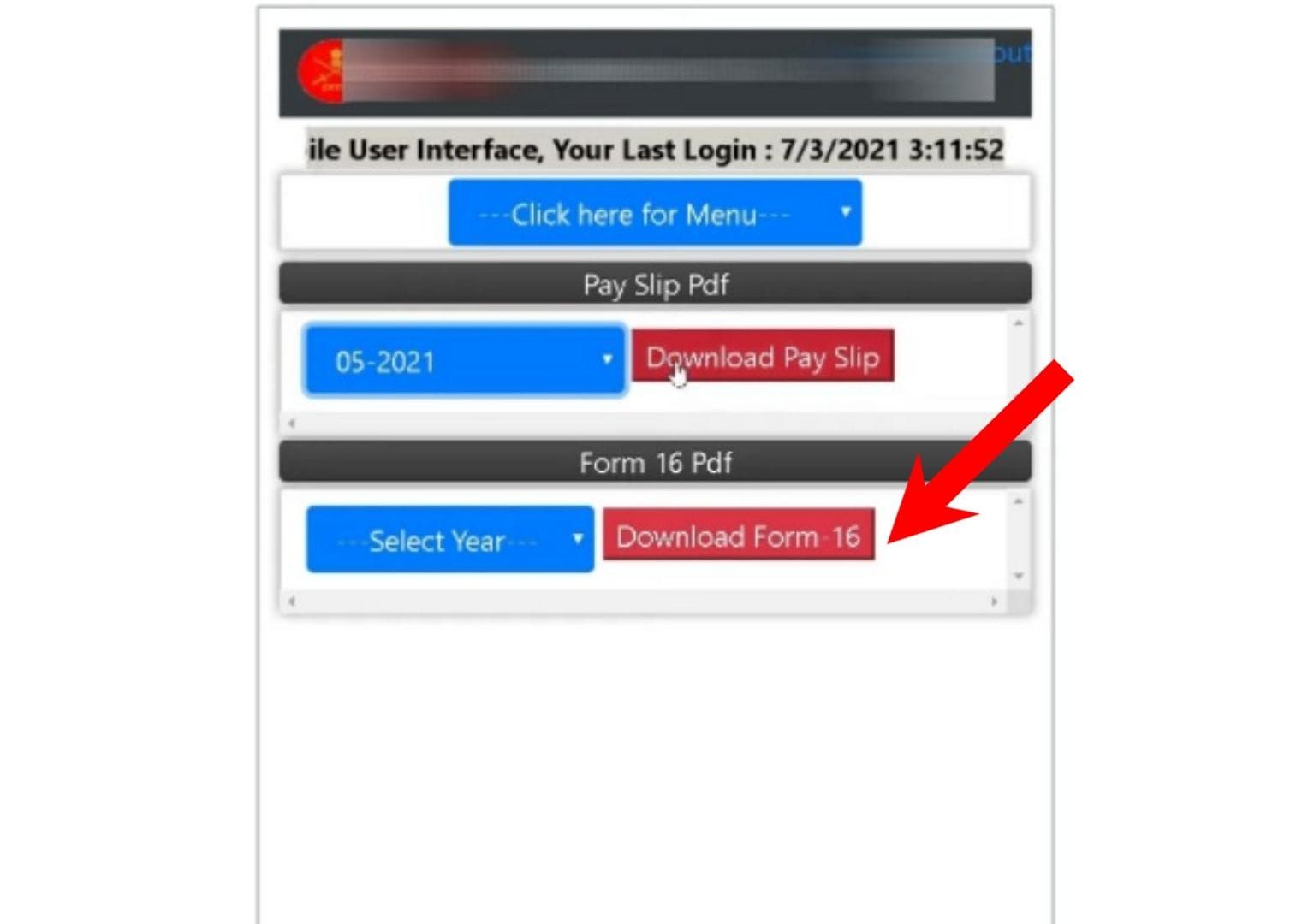 Hamraaz Form 16 Download Process Step 3